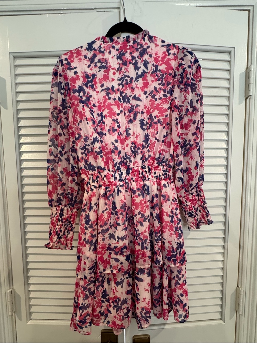 Aqua Pink & Navy Floral Dress - Picture 8 of 8